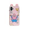 KEYSION Cute Ear Cartoon Case for Samsung A07 A06 4G A05 with Lanyard Soft Silicone+PC Shockproof Phone Cover for Galaxy A05 A06 A07