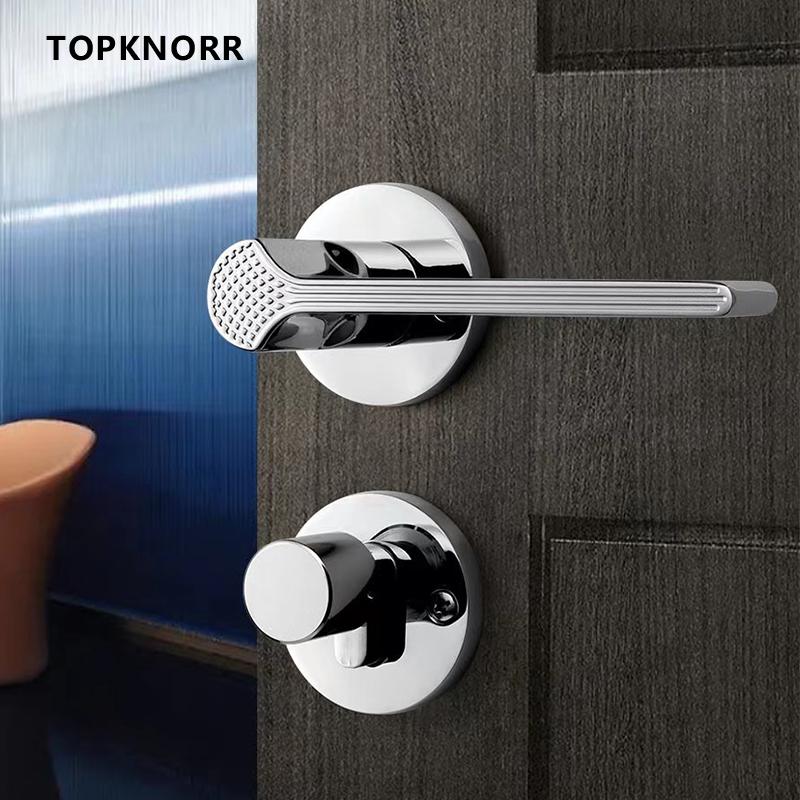 Bedroom Split Door Lock Room Wooden Door Mute Golden Door Handle Indoor Household European Bathroom Universal Door Lock