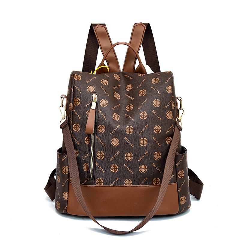 

Ретро Повседневный Многофункциональный Рюкзак Большой Вместимости коричневый