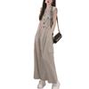 Premium Temperament Tooling Dress Women's Summer Large Size Fat Waist Drawstring Sleeveless Vest Long Skirt