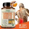 Turmeric Capsules with Quercetin and Bromelain Support the Immune System, Promote Joint Health and Comfort, and Provide Antioxidant Support.