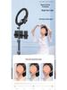 Adjustable Dual Phone Tripod with Fill Light for Outdoor Live Streaming and Photography