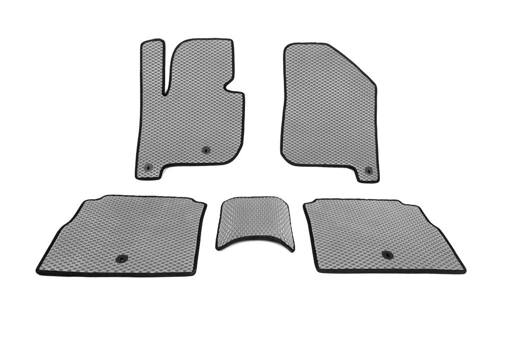 Floor Mats (EVA, Gray) for Kia Soul II 2013-2018