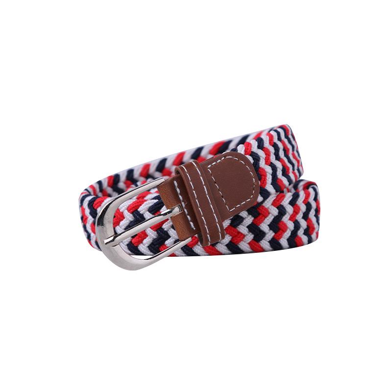 Unisex Fashionable Elastic Canvas Belt - Versatile and Simple Design