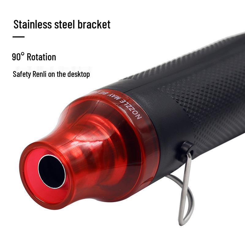 220V Adjustable Temperature Heat Gun for Polymer Clay, Rubber Stamps, Embossing Powders, and Shrink Plastic DIY Projects