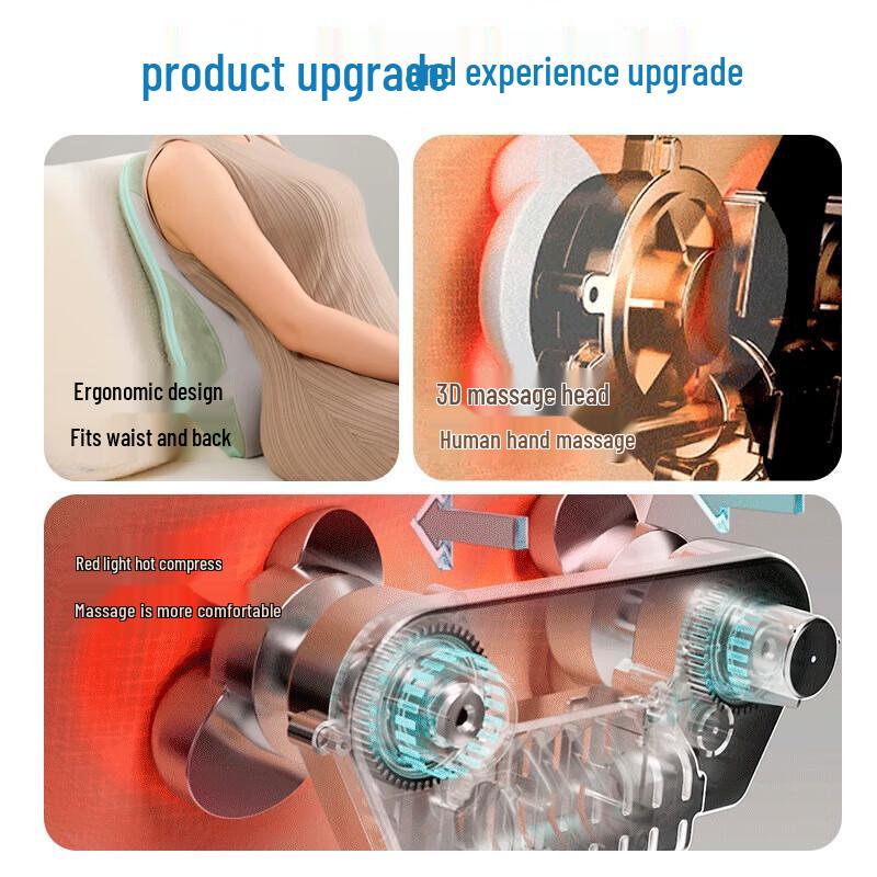 Portable Lumbar & Back Massager Cushion