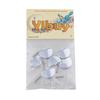 Yibuy 6-Pack Silver Alloy Guitar Machine Head Buttons, Easy to Install Tuning Pegs, Rust-Resistant and Durable