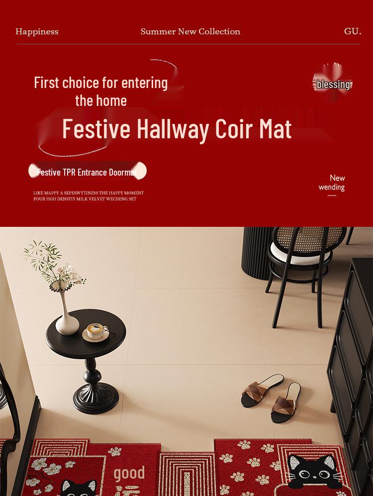 Cartoon Door Mat: Sand Scraper, Wear-Resistant, Anti-Slip, Easy-to-Clean