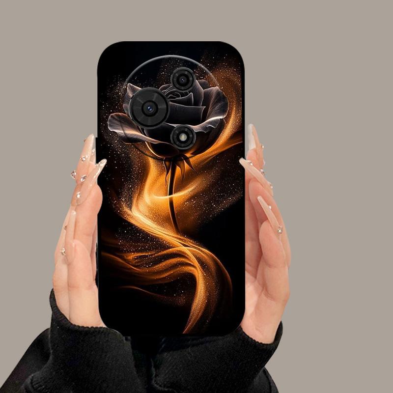 For TCL 605 T517D Case Cute Cartoon Painted Soft Silicone Cover for TCL 60 SE TCL605 60SE Luxury Shockproof Bumper Fundas Cases