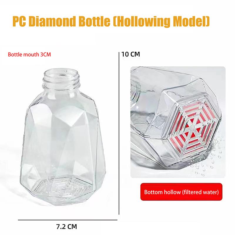 1 Stück Ananas-Flasche Diamant-Flasche Gelkugel-Pistolen-Munitionszuführflasche Hohlboden Wasserfilter Gelkugeln