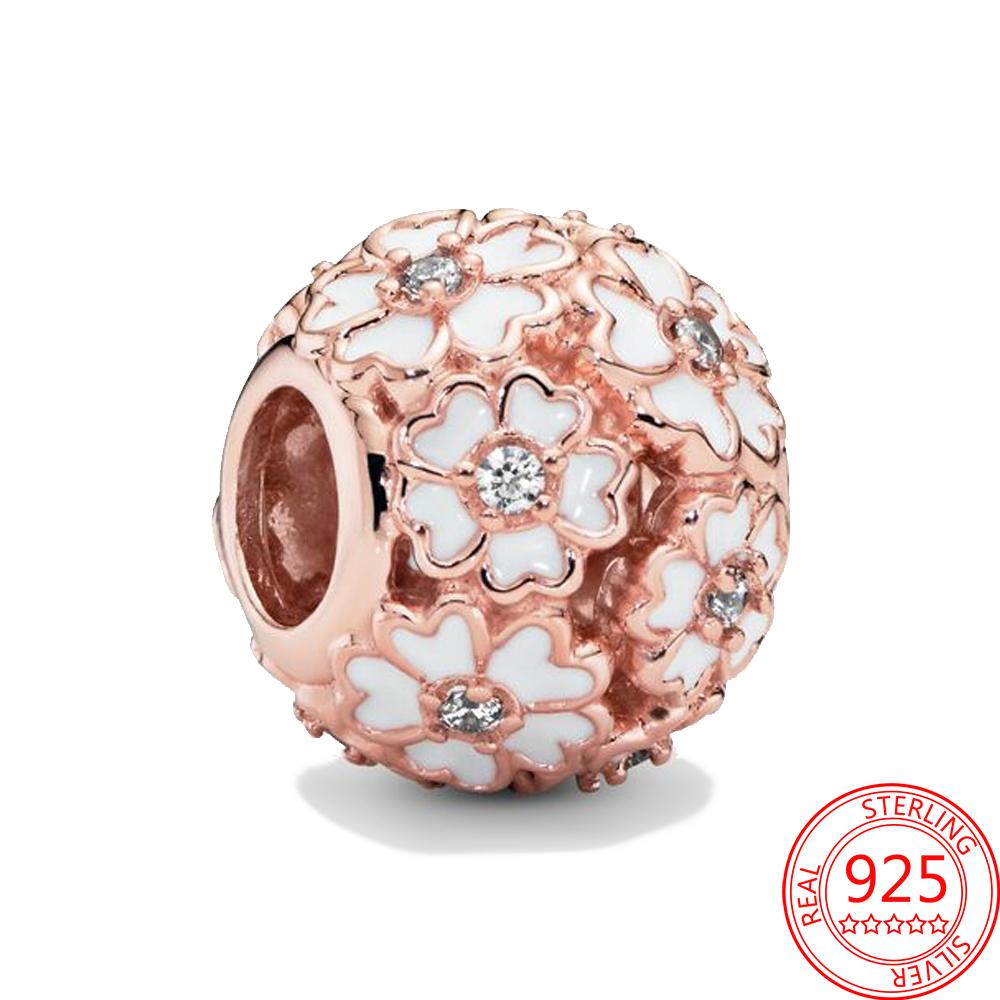 

Classic Copper Rose Gold Heart&Ball&Lucky Bead Charm Fit Brand Bracelet Diy Jewelry