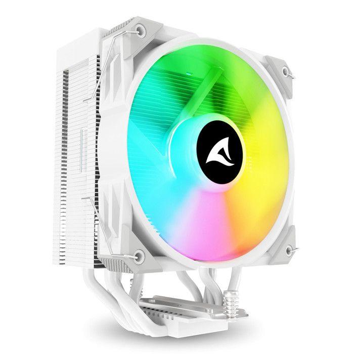 Sharkoon A50 Dissipatore Processore RGB Bianco Ventola 12cm TDP 230W Intel AMD