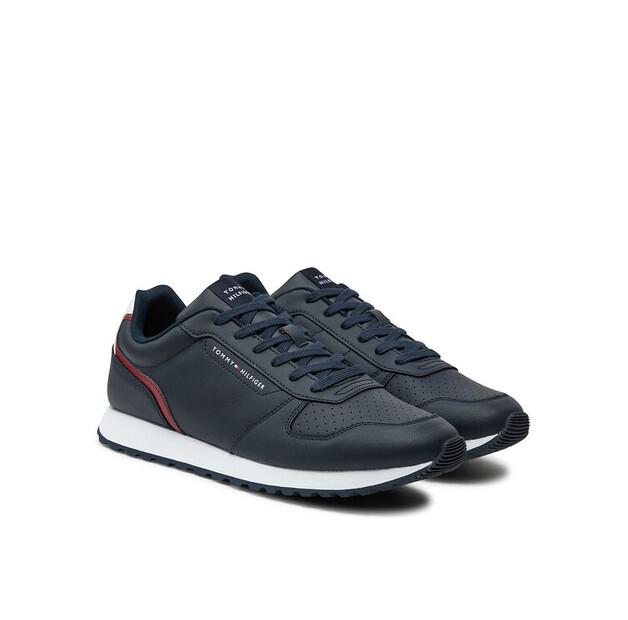 Мужские кроссовки Tommy Hilfiger New runner eva mix lth flag fm0fm05453 granatowy