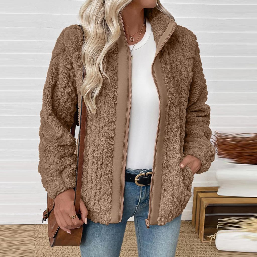 Women's Fashion Stand Collar Double-Breasted Waist-Defining Belted Short Trench Coat