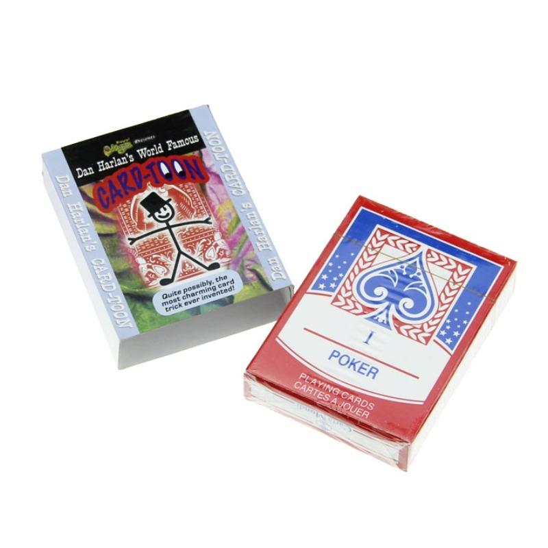 

CARD-TOON 1/2 DECK Magic Tricks Funny Close Up Animation Card Toon Deck Magie Mentalism Illusions Gimmick Playing Card Magia
