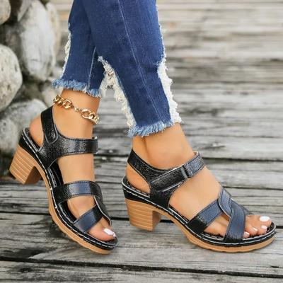 Women Platform High Heels Sandals Summer Dress Chunky Open Toe Shoes New Design Brand Slingback Sandals Female Zapatos Muje