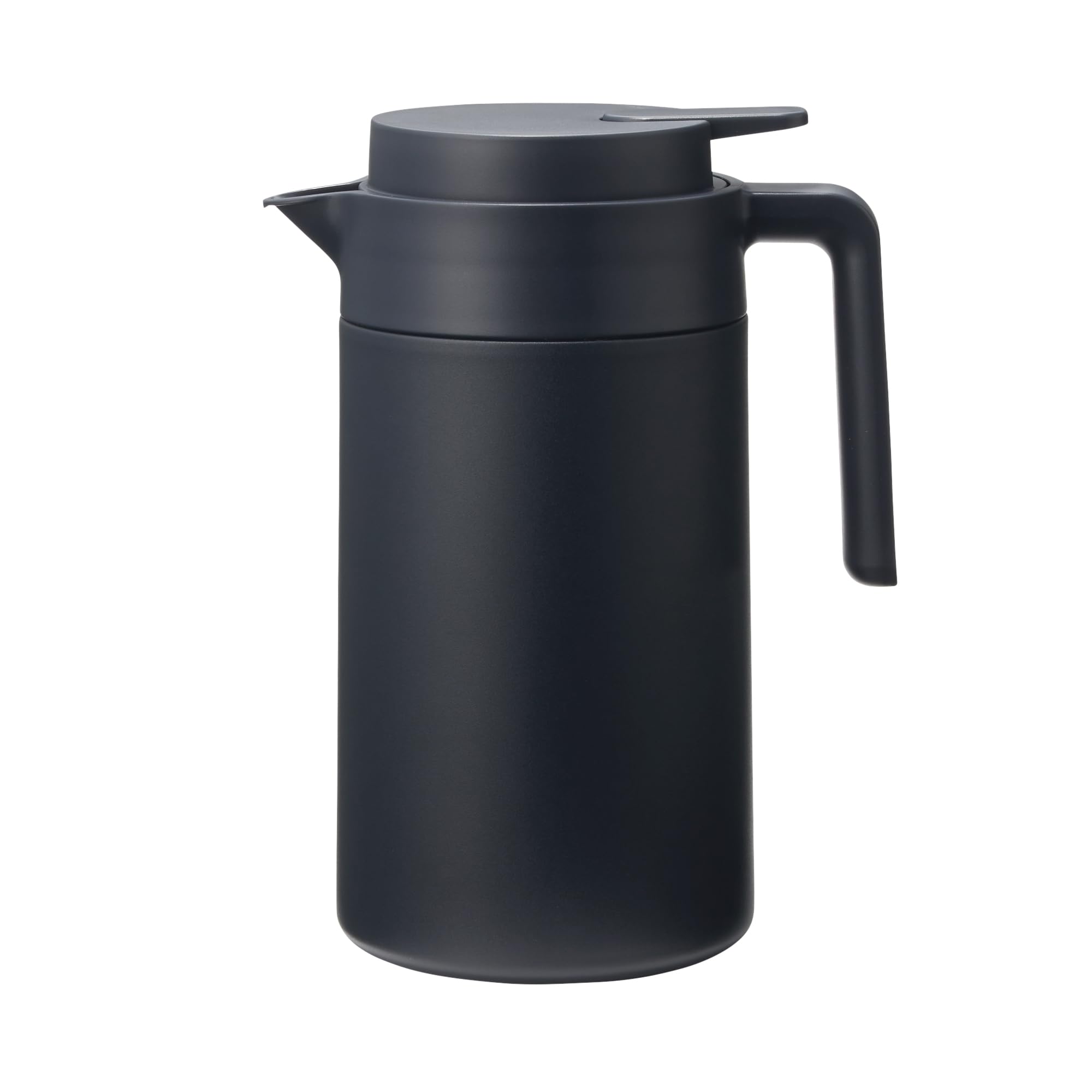 

MUJI Wide-Mouth, Easy-to-Wash Insulated Tabletop Pot, Black, 1.3L, 84334566