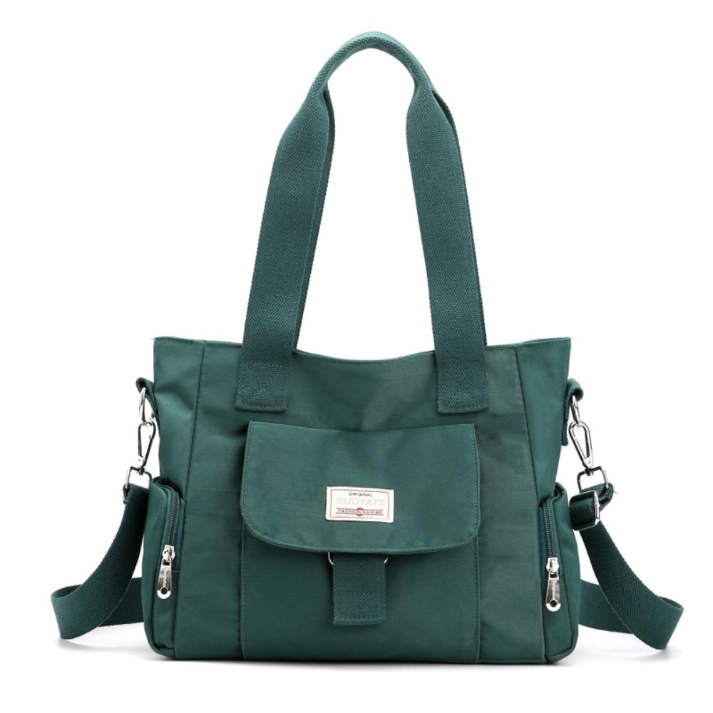 Large Capacity Multiple Zip Pockets Shoulder Bag Waterproof Crossbody Mommy Bag  Elderly