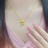 Elegante Collana Clavicola in Acciaio Titanio con Fiocco e Mughetto per Donna – Stile Principessa Romantico