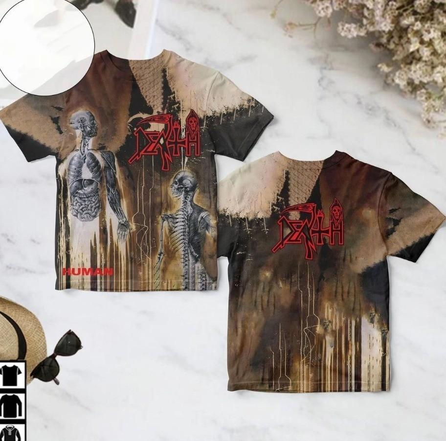 Death Human Album 3D Band AOP T-Shirt Unisex S-5XL PP2799 S