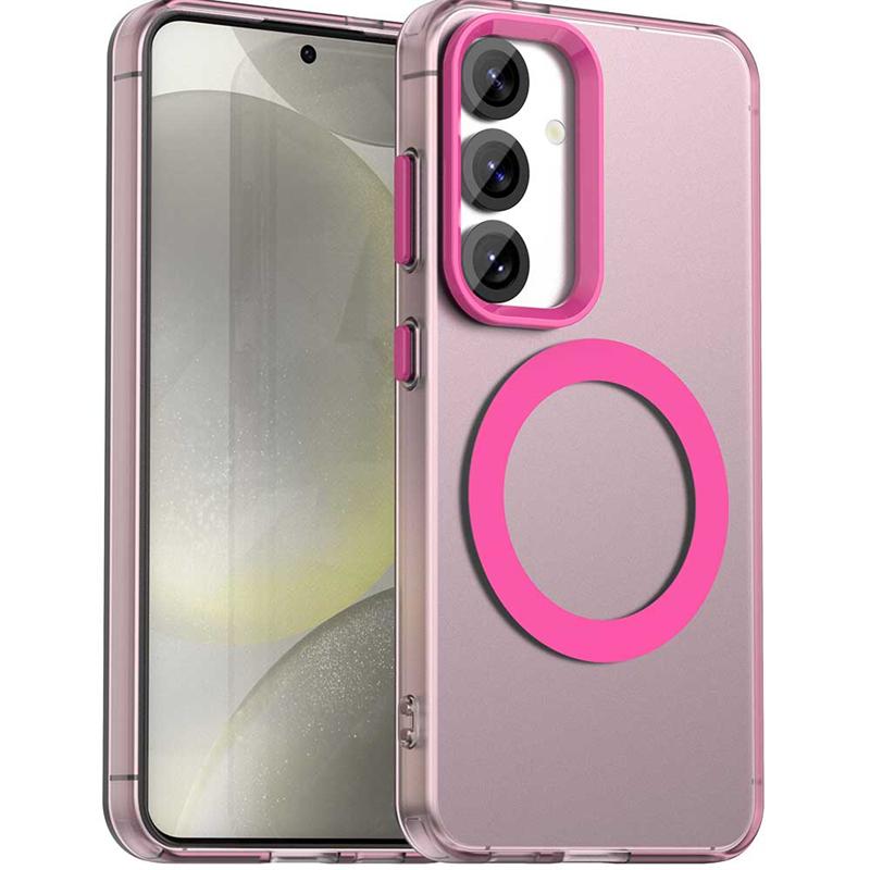 Transparent Case For Samsung Galaxy S25 Plus Case Galaxy S25 Magnetic Adsorption Wireless Charge Cover For Samsung S25 Plus Case