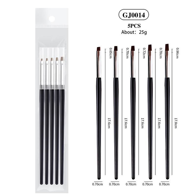 5/7Pcs Dental Resin Shaping Brush Pens Nylon Brush Nails Art Brushes Various Size Dentistry Composite Teeth Dentistry Material
