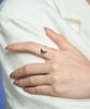 Hawha Purple Half Moon Ring