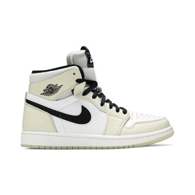 Damen Air 1 High Zoom Comfort 'Light Bone' (Damengrößen) Sea Glass / Schwarz / Weiß / Segel Vintage Basketballschuhe CT0979 002