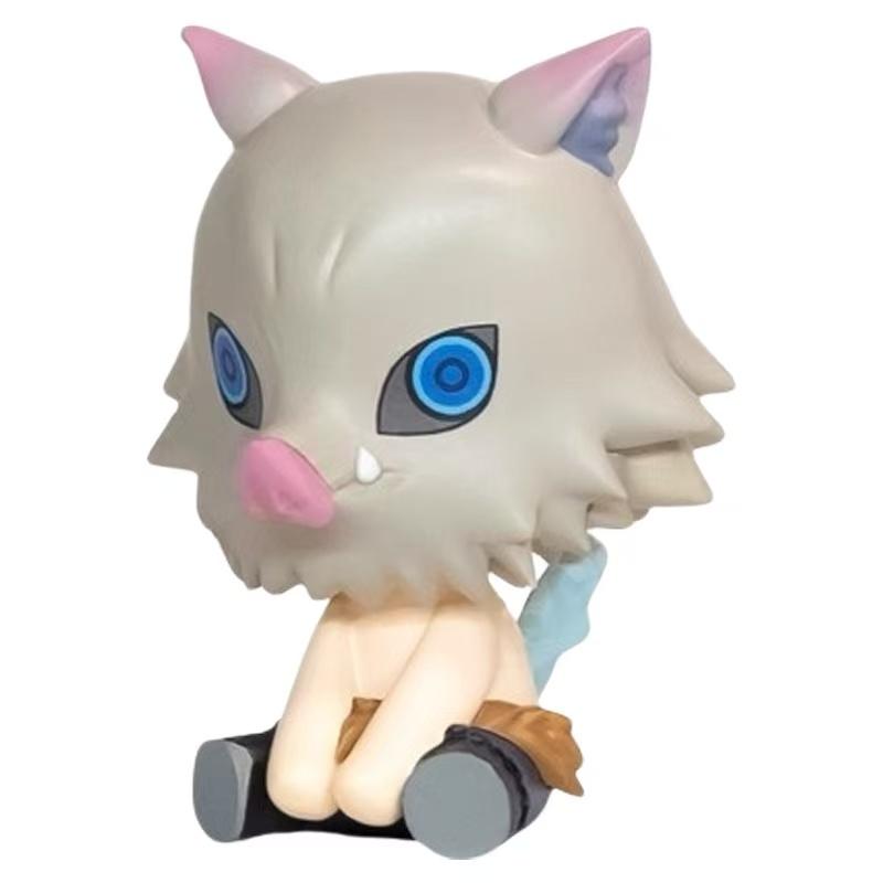 Genuine Action Figure Kimetsu No Yaiba Akaza Kochou Shinobu Genuine Action Figure Small Round Eyes Gacha Figure Model Toys