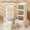 Desktop Multi-Layer Storage Box for Cosmetics, Stationery, and Skincare - Dustproof Push-Door Design