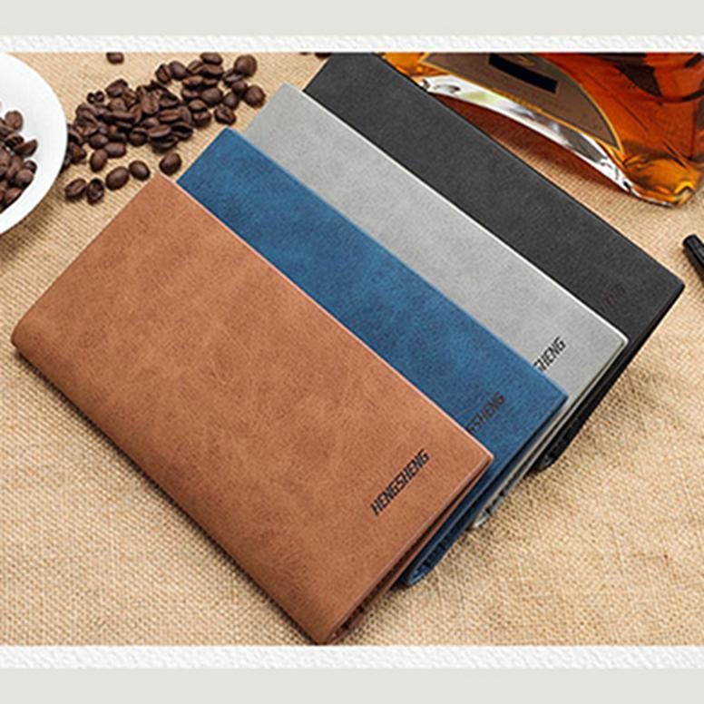 

Мужская личность Длинный ретро кошелек Матовый Простой Мода Мягкий кошелек