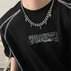 Stainless Steel Cross Pendant Bracelet for Men Women Cuban Chain Punk Hiphop Male Waterproof Jewelry Accessories Gifts Wholesale