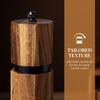 Refillable Pepper Spice Mill Acacia Wood Spice Mill Bottle Handheld Salt Grinder  Kitchen Gadget