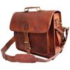 NEW Men's Leather Bag Business Messenger Laptop Shoulder Briefcase satchel