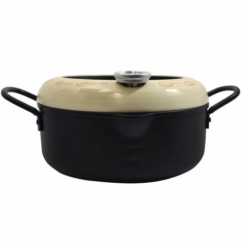 Kai Corporation DZ-5847 20cm Double-Handled Tempura Pot with Thermometer