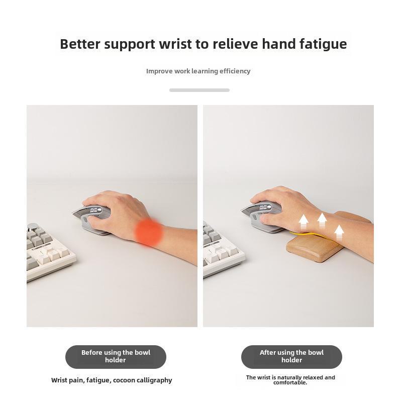 Ergonomisches Maus-Handgelenkstützpad aus Holz – Komfortables Gaming- und Bürozubehör