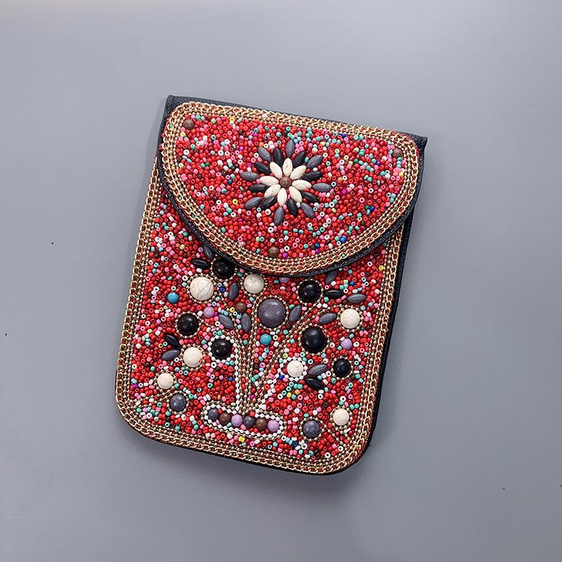 Boho Vintage Veske - Flerroms premium tekstur myk moteriktig allsidig håndlaget dusk risperler