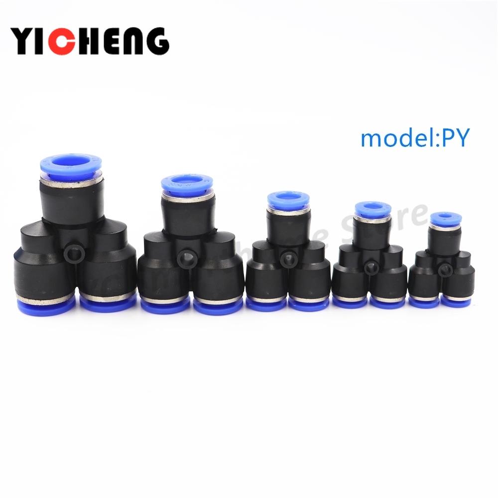 1Pcs Quick pneumatic plastic joint PU pipe butt joint, hose trachea joint, pneumatic components.Quick plug pneumatic valve