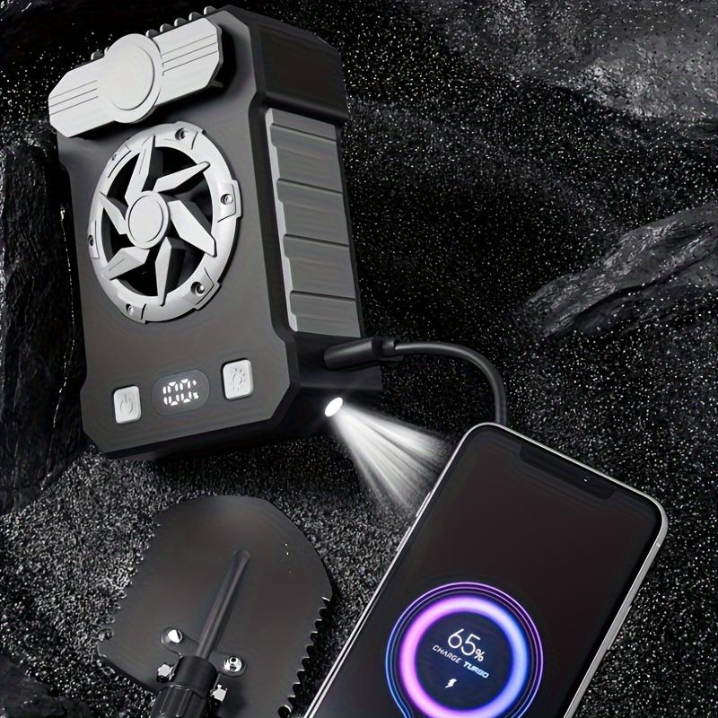 Portable Waist Clip Fan, 10000mAh Personal Rechargeable Neck Fan, Strong Airflow, 5 Speed, Hand Free Battery Operated Belt & Necklace Fan