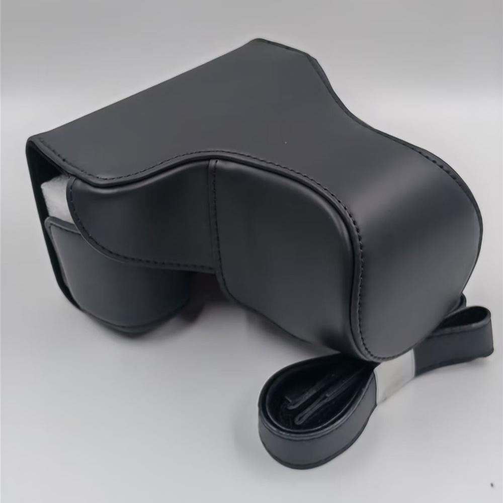 PU Leather Camera Case Bag for Sony NEX7 NEX-7 NEXF3 NEX-F3 NEX6 NEX-6 18-55mm Lens Full Body Cover With Strap