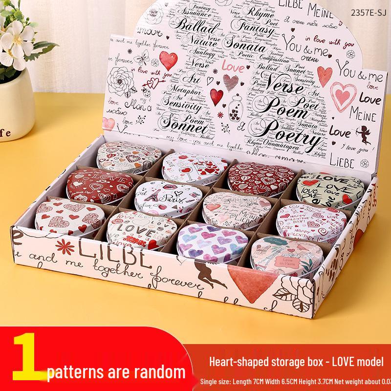Mini Cute Cookie Candy Storage Tin with Lid for Hairpins, Earrings, or Small Items
