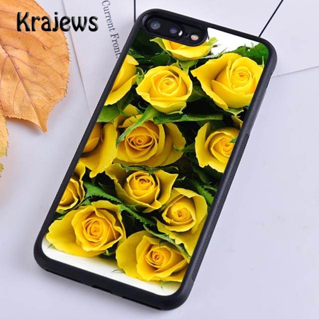 Krajews Gelbes Bouquet Weiche Handyhülle für iPhone 14 5 SE 6s 7 8 plus X XR XS 11 12 13 pro max Samsung Galaxy S21 S22ultra