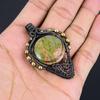 Unakite Pendant, 999 Copper Wire Wrapped Jewelry, Gemstone Jewelry Pendant, Handmade Wedding Gift Jewelry