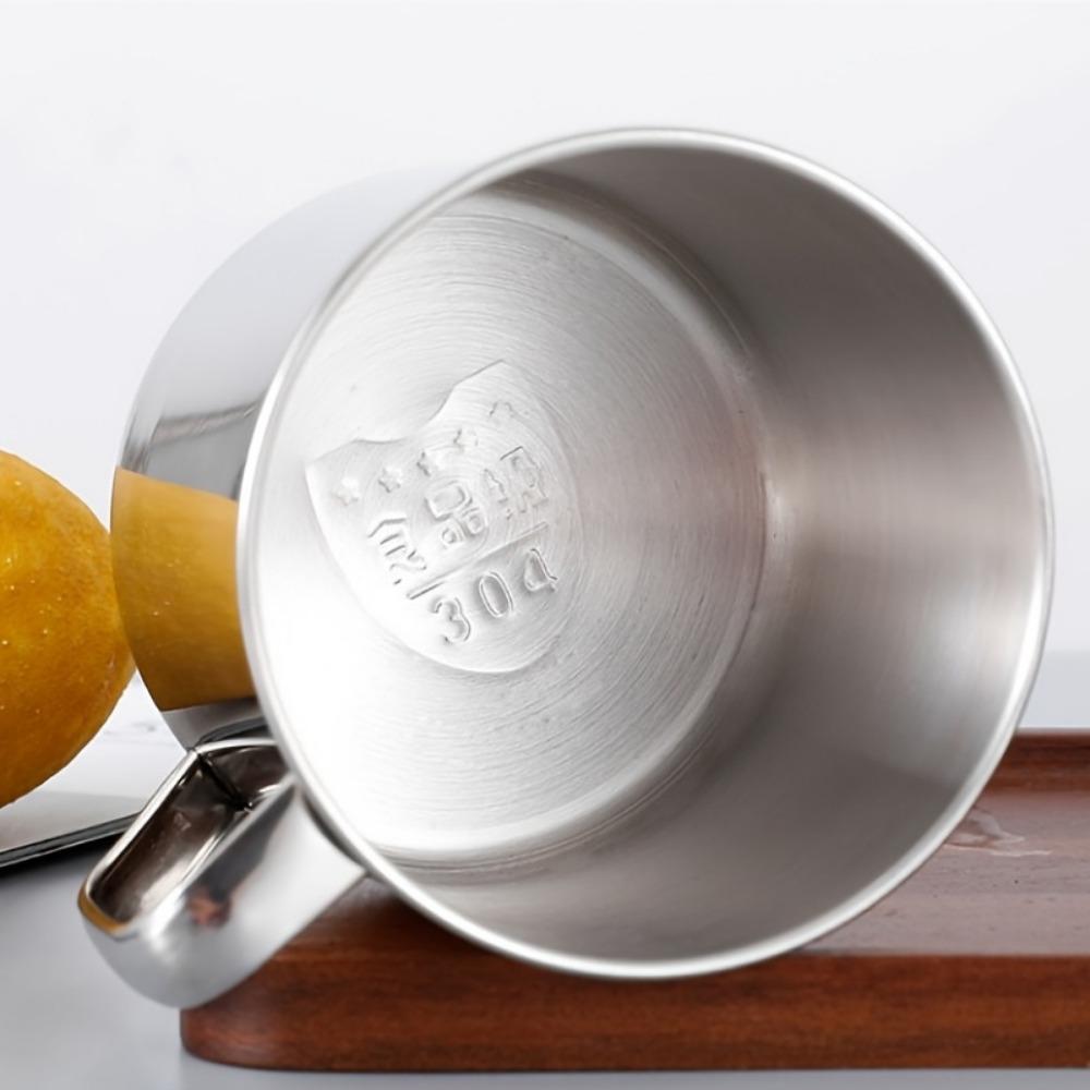 Stainless Steel Coffee Mug1pc 8.45oz 304 - Durable, Reusable, Portable, Ideal for Camping & Picnics