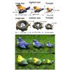 4Pcs Mini Bird Figure Model Cartoon Resin Crafts Diy Plant Bonsai Figurines Fairy Garden Dollhouse Miniatures Decor