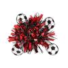 Flor de Pulso com Tema de Futebol Pulseira de Pom Pom de Líder de Torcida Flor de Dança Bola de Flores para Eventos de Futebol Dia do Jogo Lembrancinhas de Festa