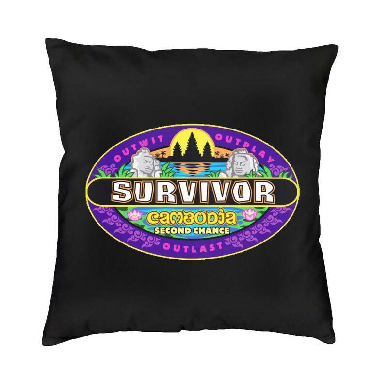 Reality TV Survivor Cushion Covers Sofa Home Decorative Square Throw Pillow Case 40x40cm