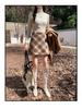 2025 Autumn/Winter Women's High-Waisted Plus Size Yellow Plaid Wool Mini Skirt