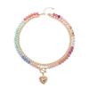 Korean Style Heart Pendant Necklace With Alloy Material For Party Wear