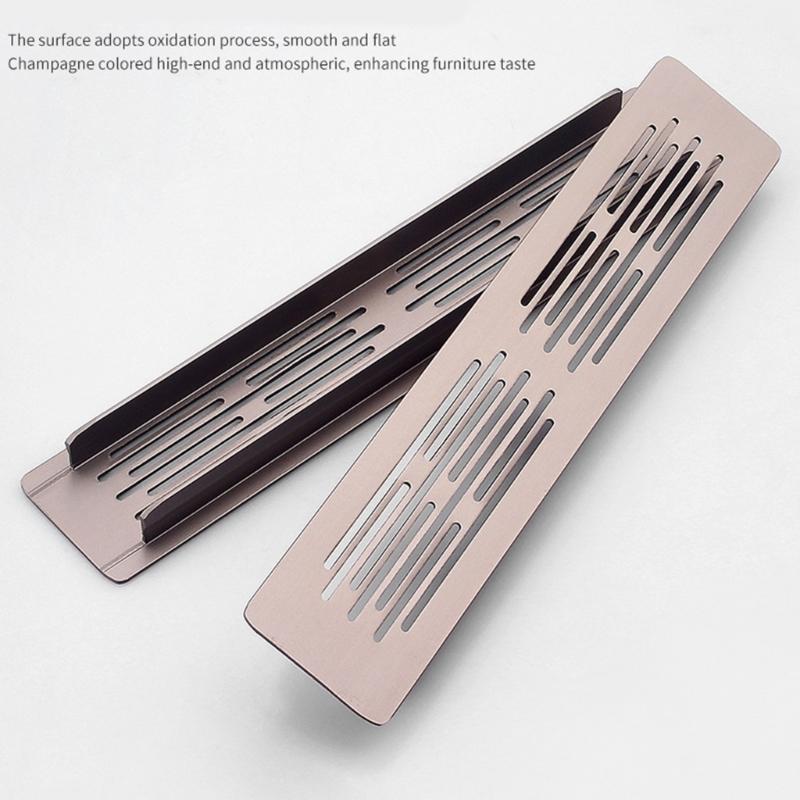 2Pcs Furniture Cabinet Ventilation Decorative Cover Double Layer Air Vent Ventilation Grille Wardrobes Fitting Enduring